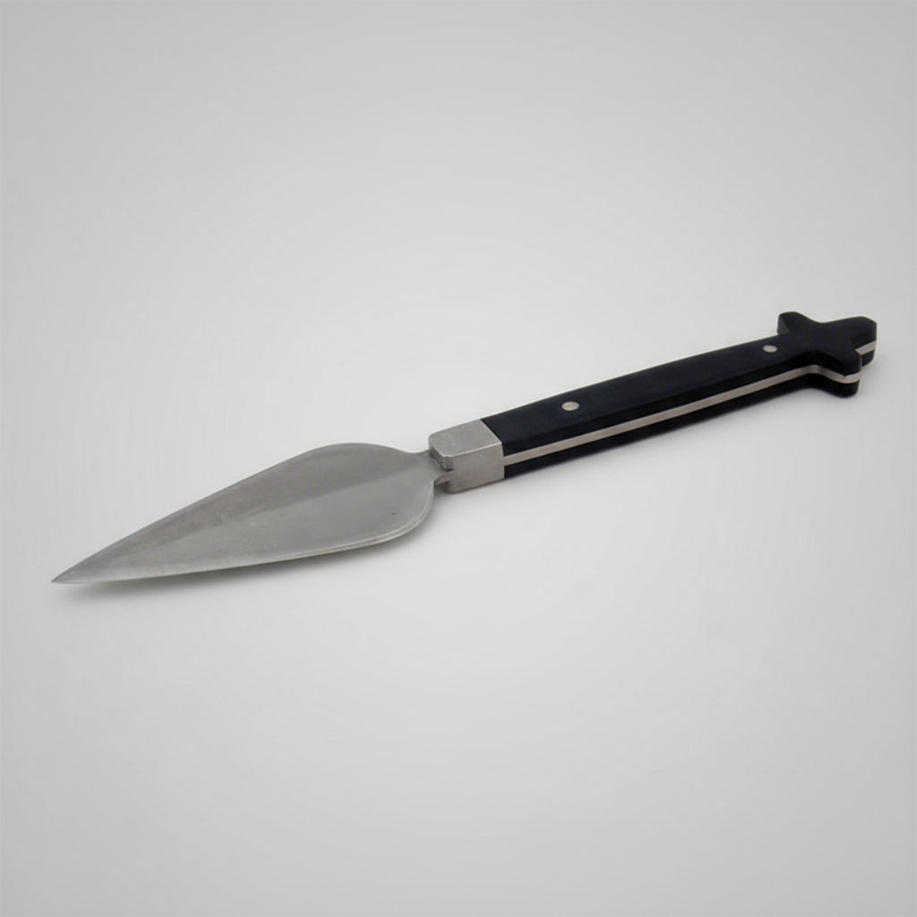 Proskomidi Spear Lance for Holy Communion Bread with Cross and White Bone Hilt 21cm long