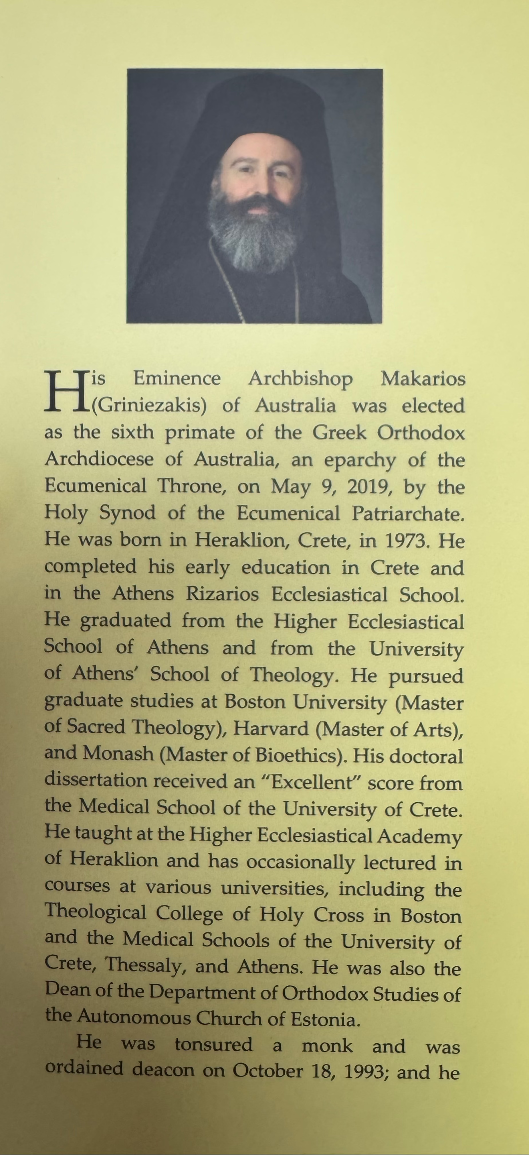 Lord and Master of my Life: By Archbishop Makarios of Australia