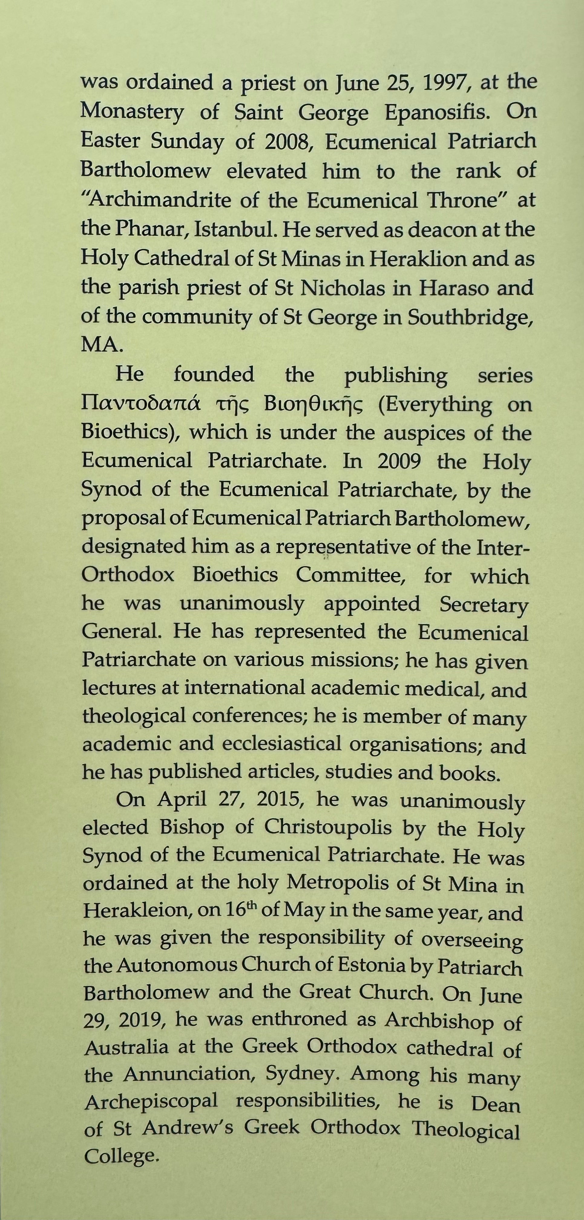 Lord and Master of my Life: By Archbishop Makarios of Australia